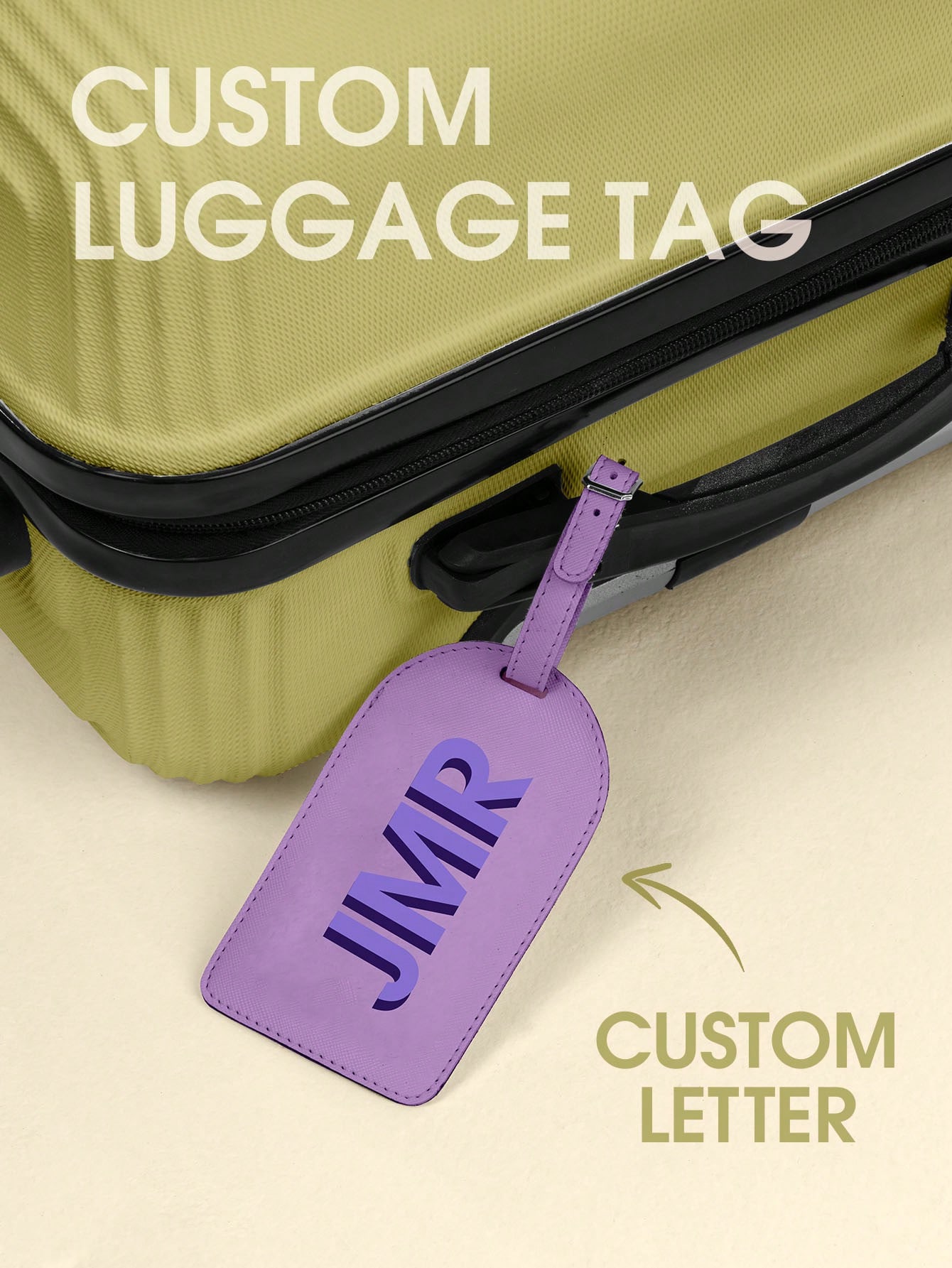 Travel Accessories And Bags - Personalisierter Kofferanhänger mit Initialen, individueller Buchstaben-Anhänger