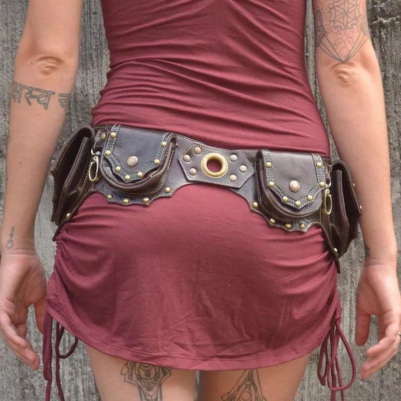 Travel Accessories Hip Belt - 1pc Medieval Steampunk Leder Taille Tasche