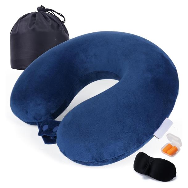 Earplug Set Foam - 100% Memory-Schaum-Reisekissen für Flugzeuge, ergonomisches U-förmiges