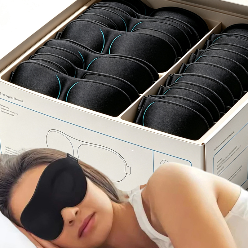 Eye Mask Sleep Travel - Schlafmaske Augenklappe Augenbinde Leichte Reise-Augenmaske für