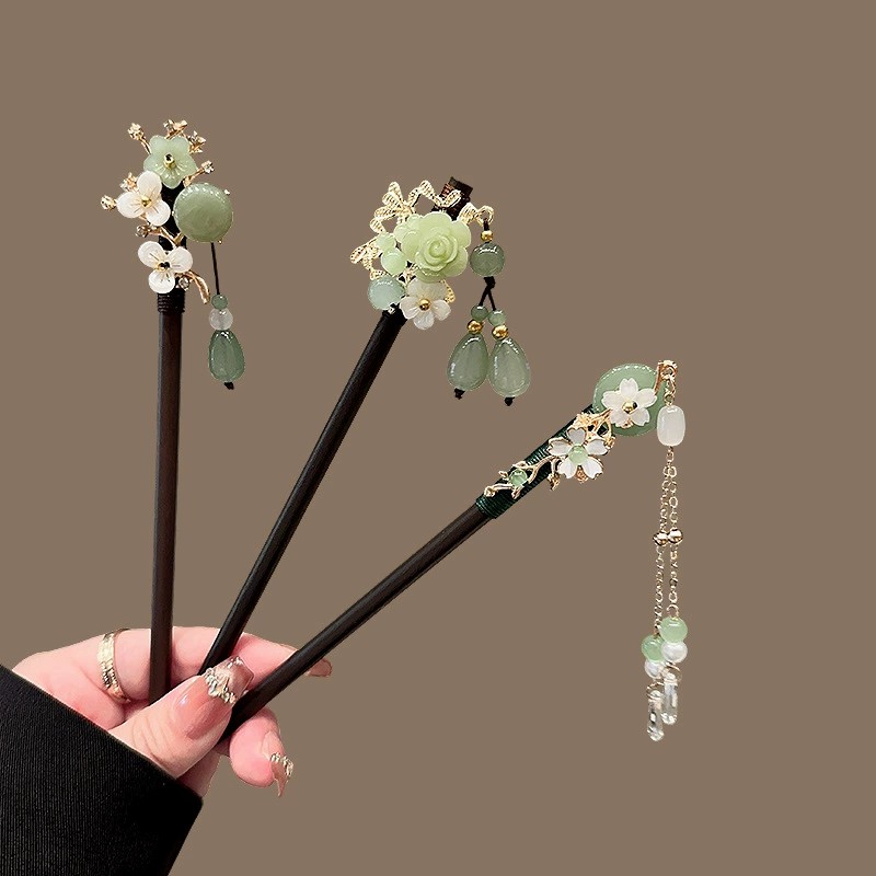 Travel Accessories New - Antike Holz Haarnadel Damen Eleganter Haarstab