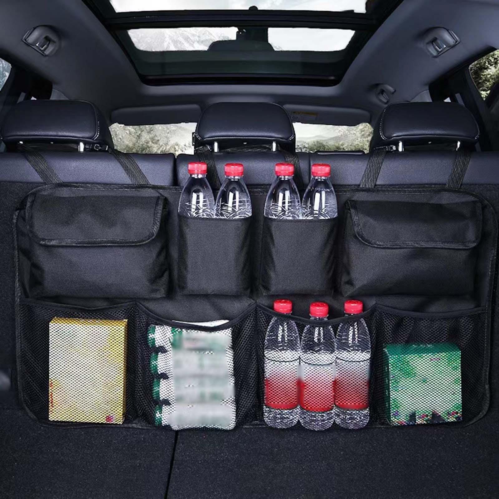 Travel Accessories Useful - Auto-Rücksitz-Organizer Multifunktionales Auto-Zubehör Rücksitz-Aufbewahrungstasche für SUV
