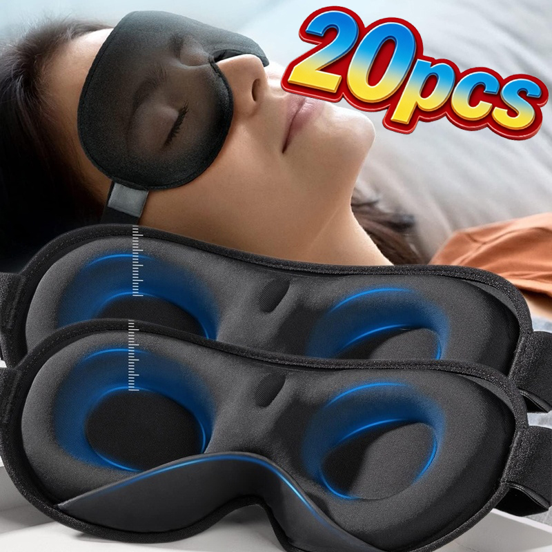 Eye Mask Sleep Travel - 3D-Augenmaske Komfortable Atmungsaktive Schlafmaske mit Nasenpolster