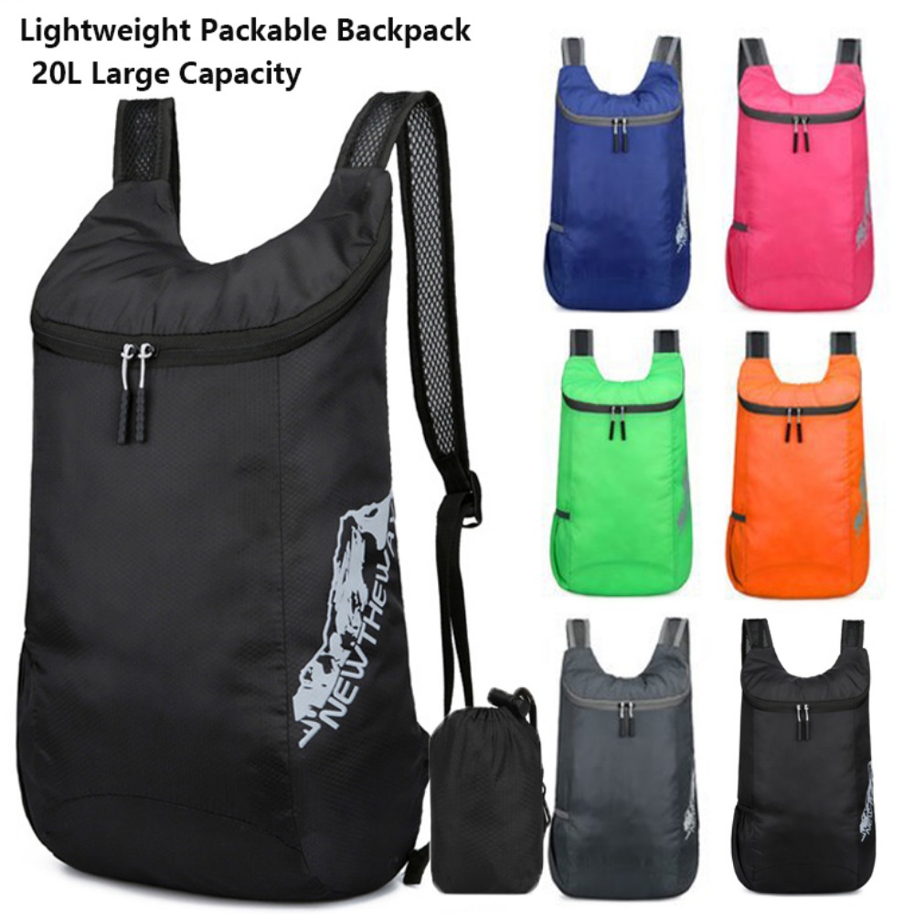 Packable Daypack Foldable - 20L Packbarer Rucksack Leichter Ultraleichter Faltbarer