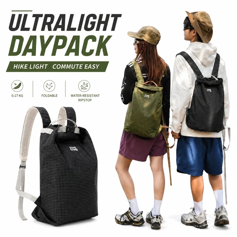 Packable Daypack Foldable - Outdoor-Wanderrucksack Leichter Faltbarer Rucksack 170g Ultraleichter