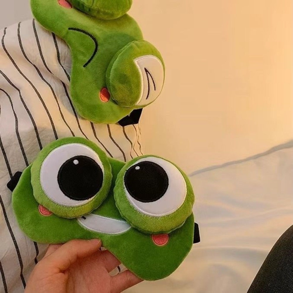 Niedliche Cartoon-Frosch-Schla – Eye Mask Sleep Travel Bewertung und Preis