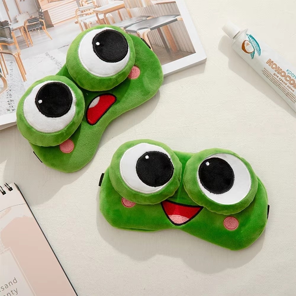 Niedliche Cartoon-Frosch-Schla – Eye Mask Sleep Travel Bewertung und Preis