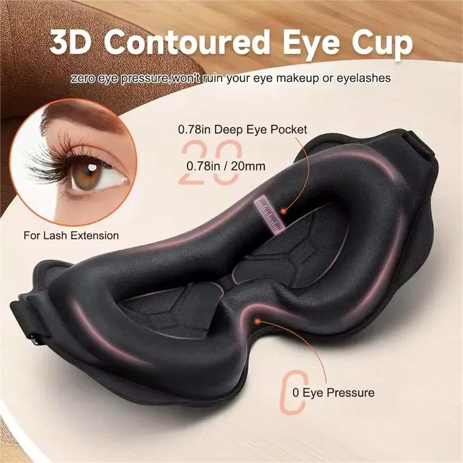 3D-Schlafmaske, Lichtblockiere – Eye Mask Sleep Travel Bewertung und Preis