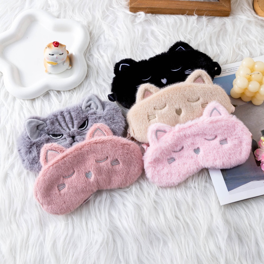 Niedliche Katzen-Plüsch-Schlaf – Eye Mask Sleep Travel Bewertung und Preis