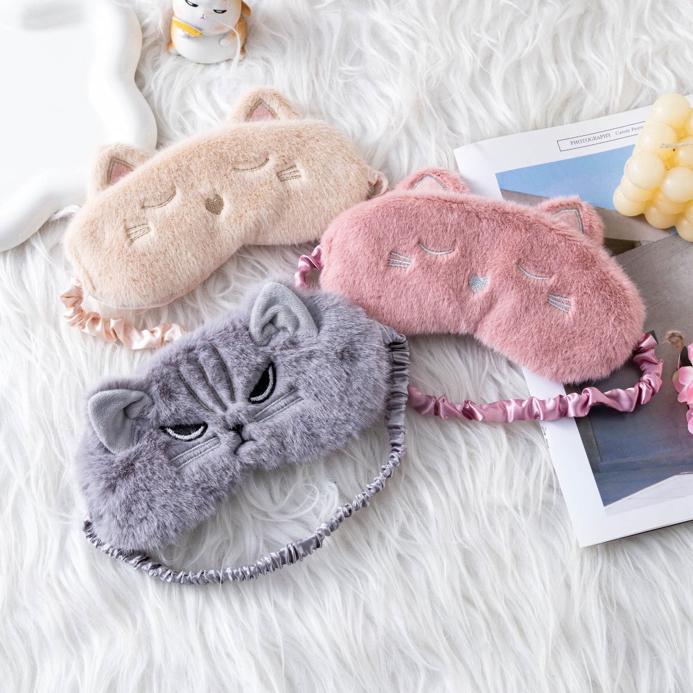 Niedliche Katzen-Plüsch-Schlaf – Eye Mask Sleep Travel Bewertung und Preis