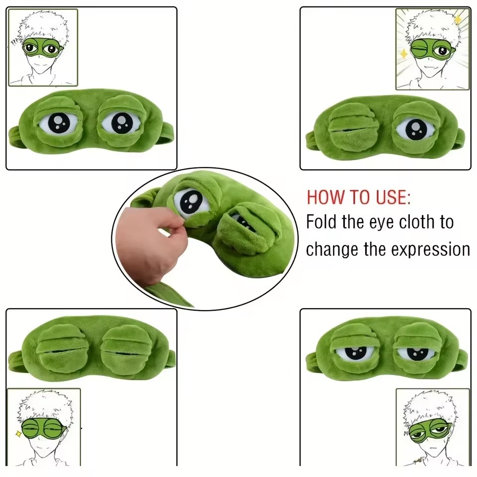 3D-Frosch-Schlafmaske, Natürli – Eye Mask Sleep Travel Bewertung und Preis