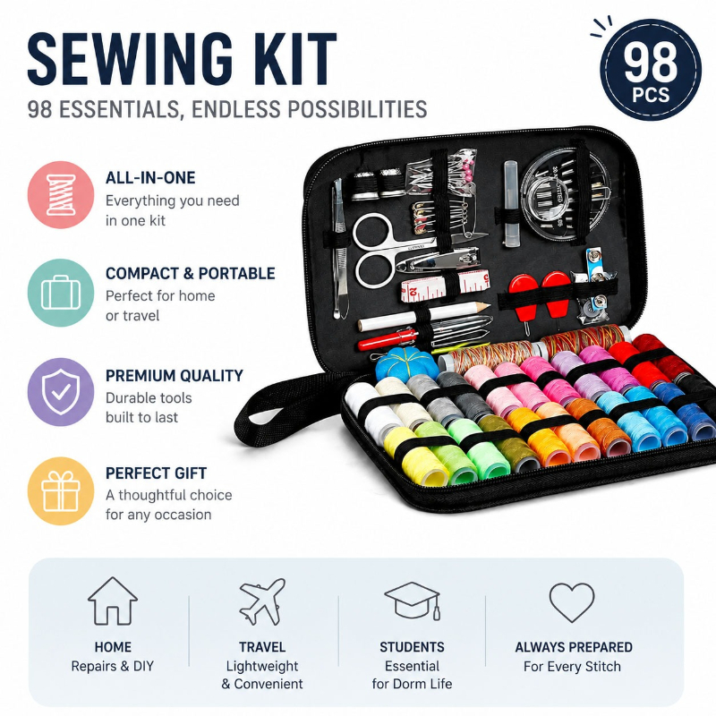 68/98-teiliges Nähzubehör-Set, – Travel Accessories Useful Bewertung und Preis