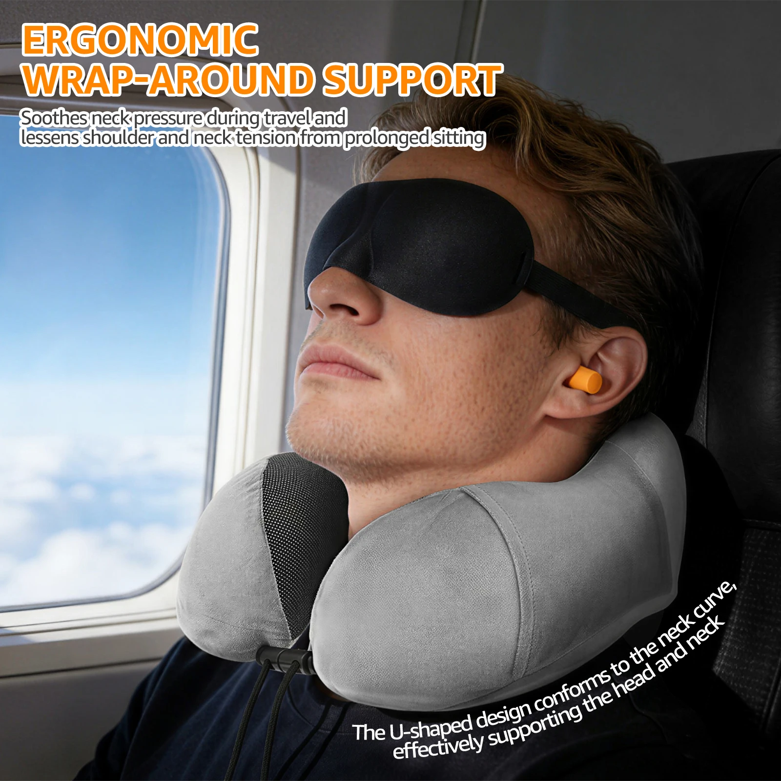 U-förmiges Memory-Schaum-Nacke – Earplug Set Foam Bewertung und Preis