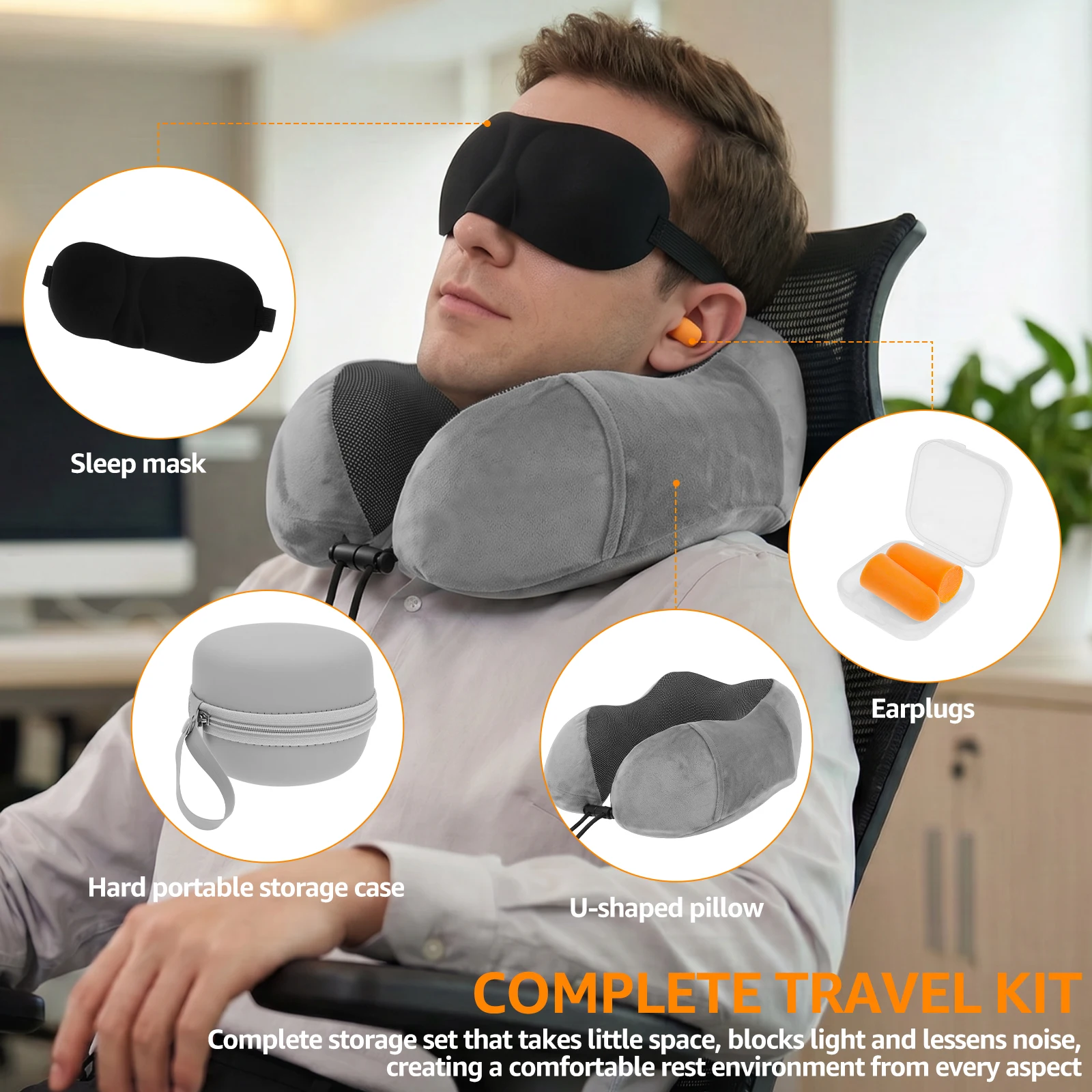 U-förmiges Memory-Schaum-Nacke – Earplug Set Foam Bewertung und Preis