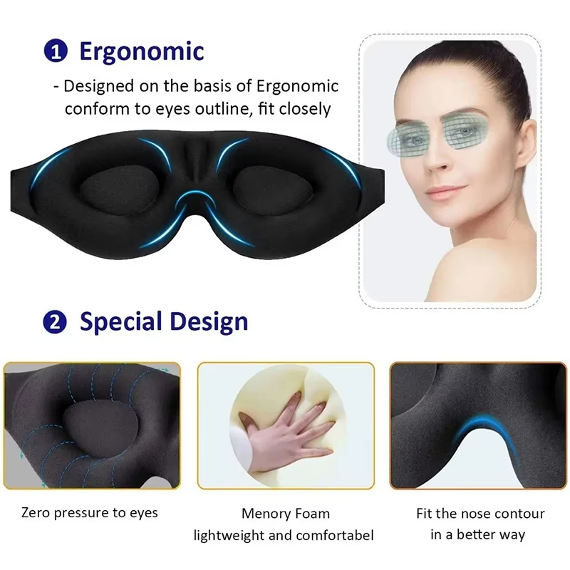 3D-Memory-Foam-Schlafmaske, Li – Eye Mask Sleep Travel Bewertung und Preis